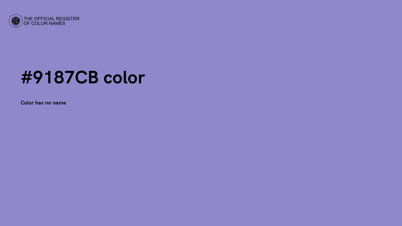 #9187CB color image