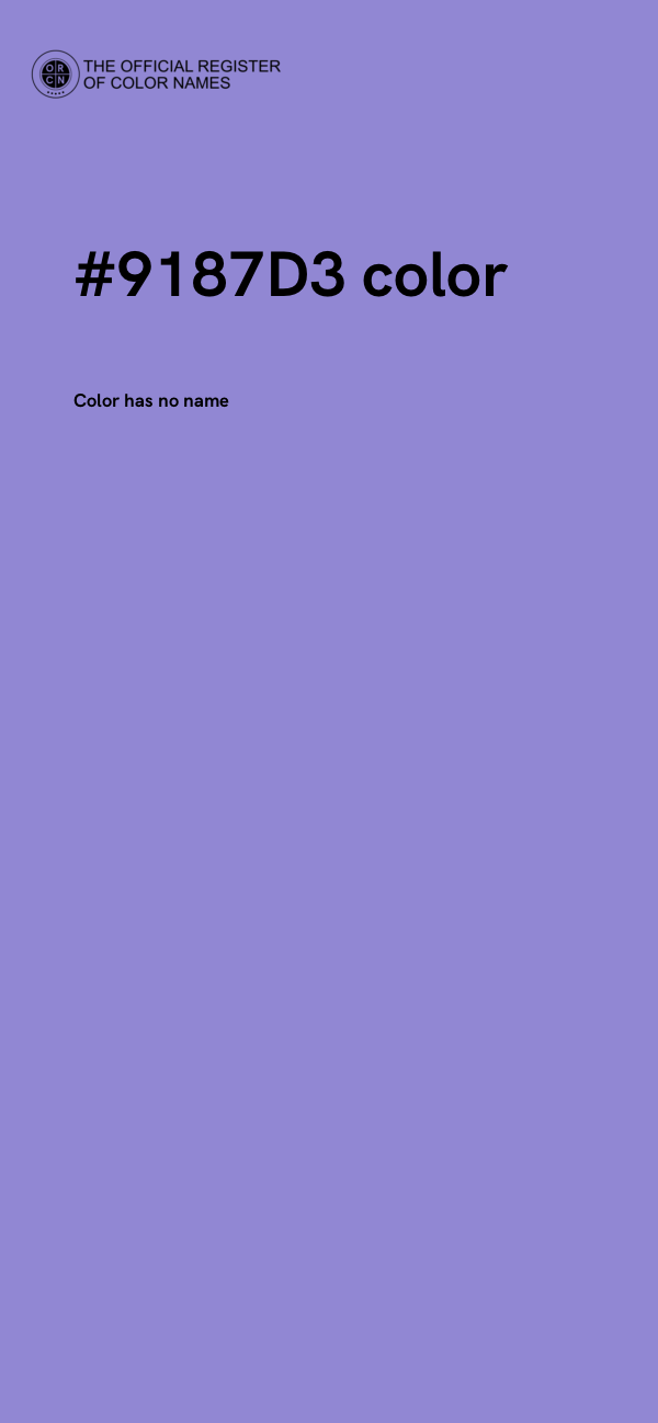 #9187D3 color image