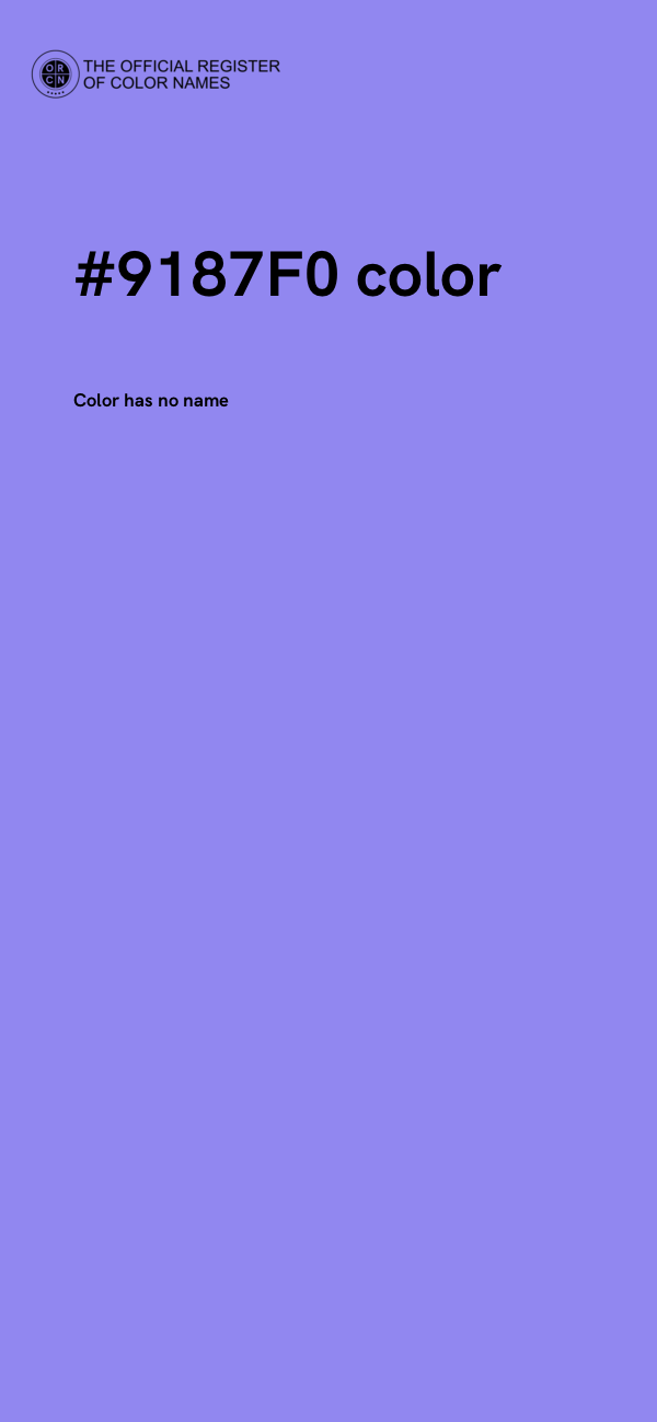 #9187F0 color image