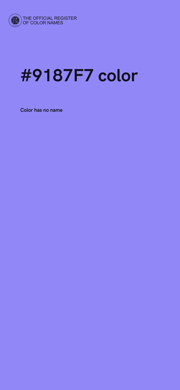 #9187F7 color image