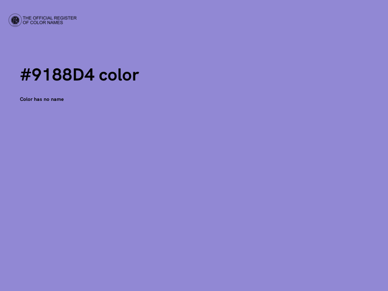 #9188D4 color image