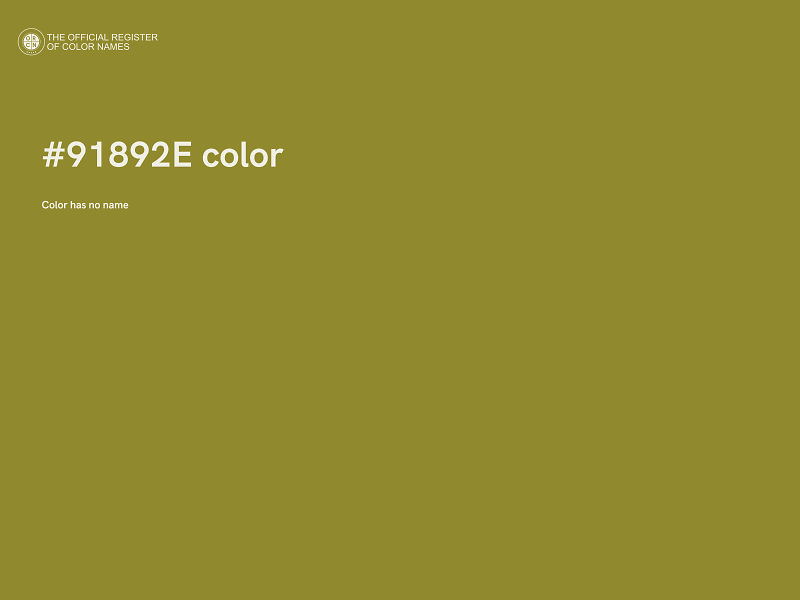#91892E color image