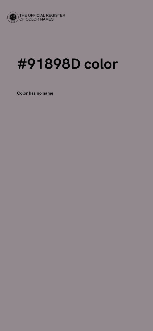 #91898D color image