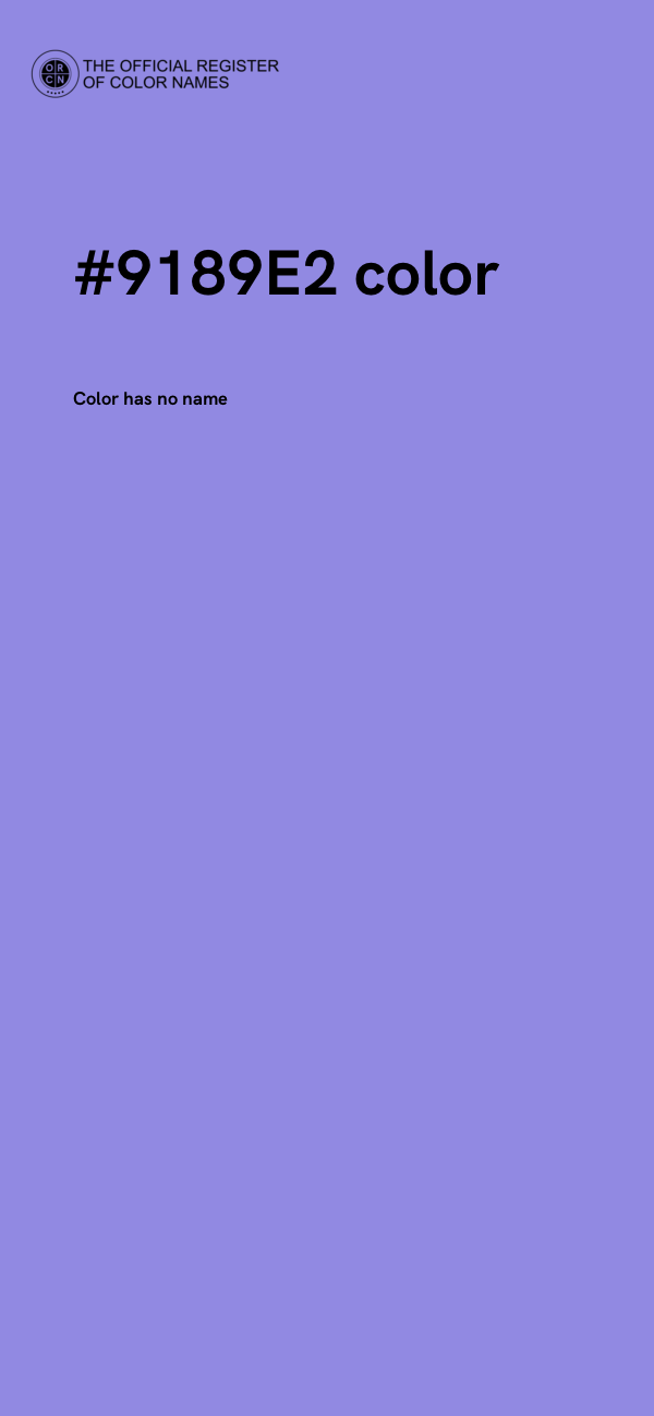 #9189E2 color image