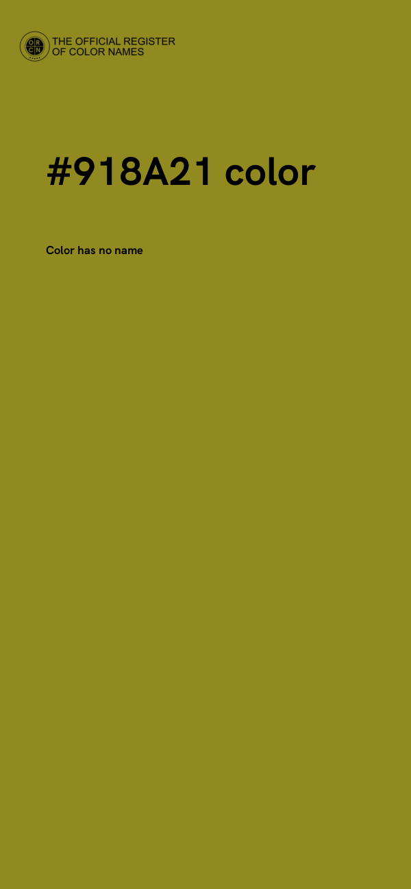 #918A21 color image