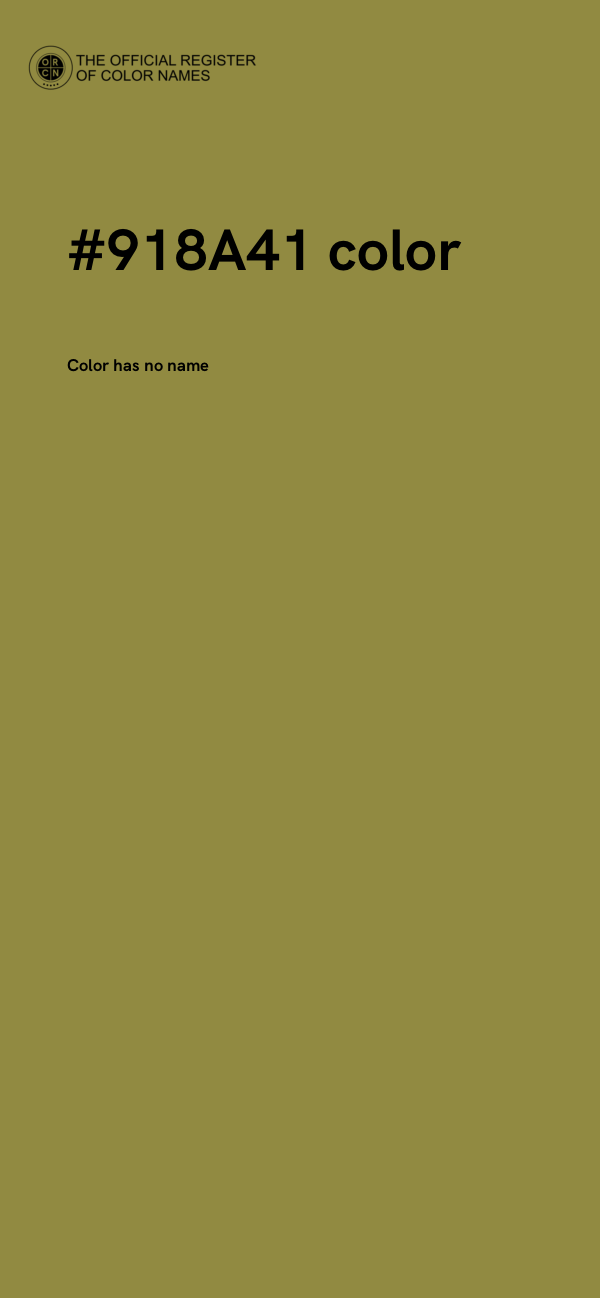 #918A41 color image