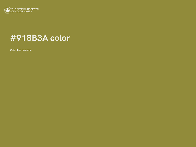 #918B3A color image