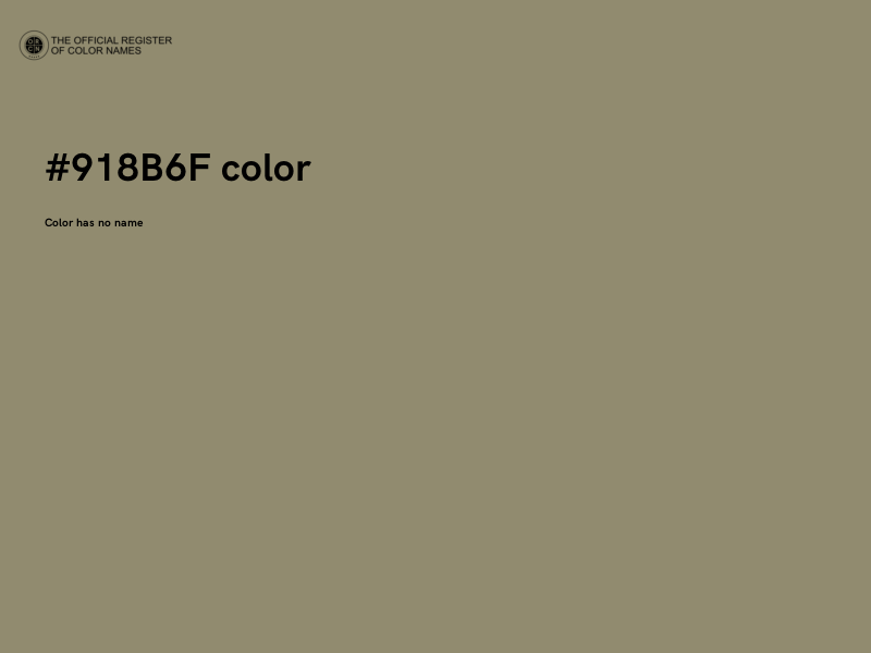 #918B6F color image