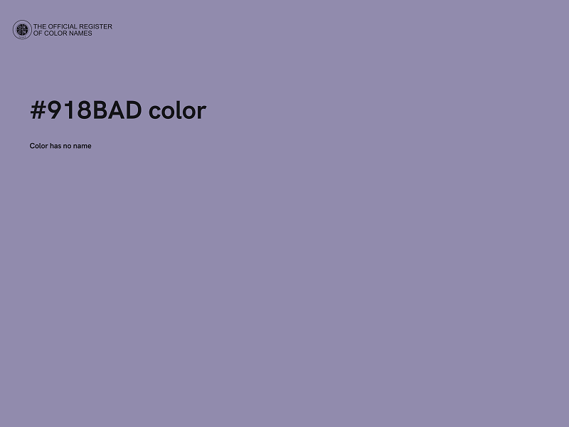 #918BAD color image