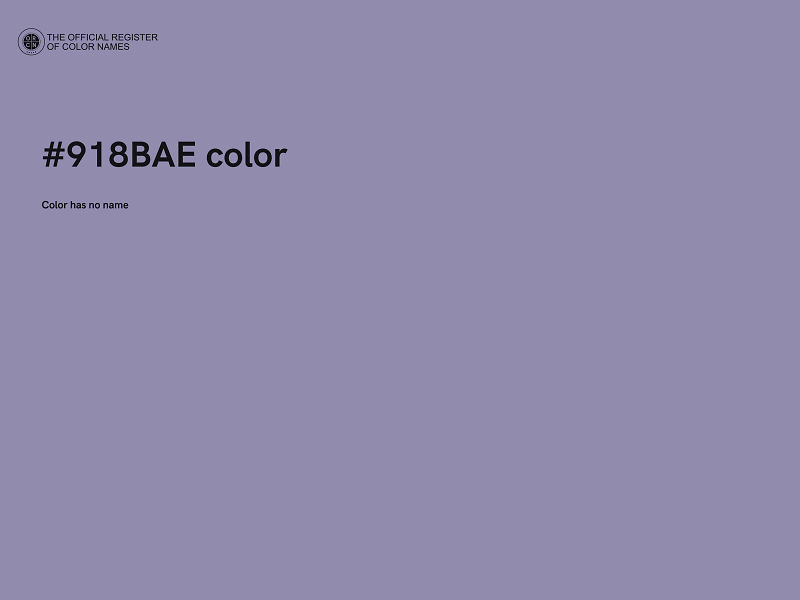 #918BAE color image