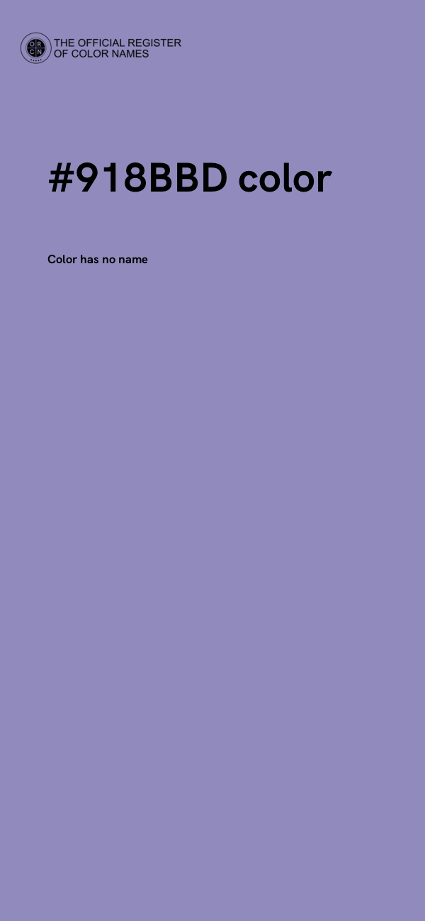 #918BBD color image