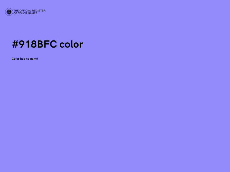 #918BFC color image