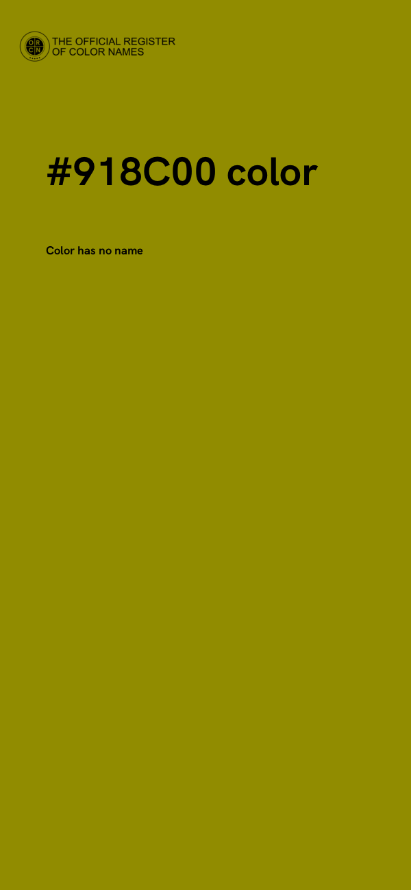 #918C00 color image