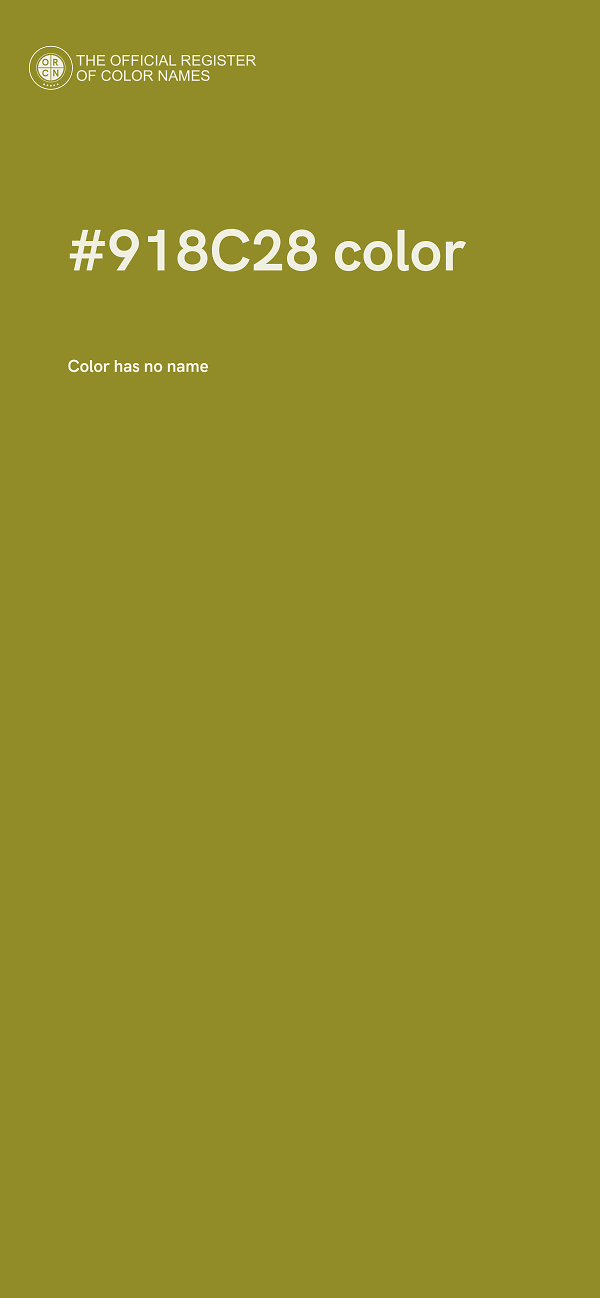 #918C28 color image