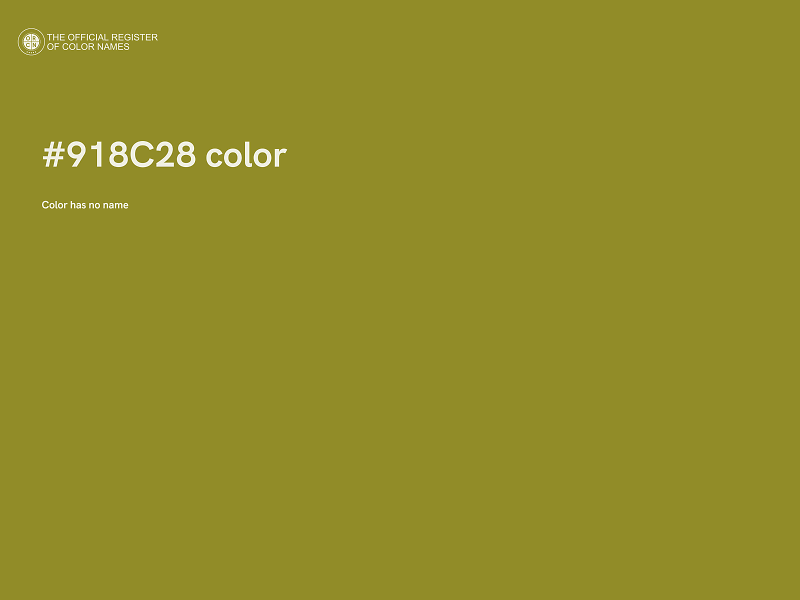 #918C28 color image