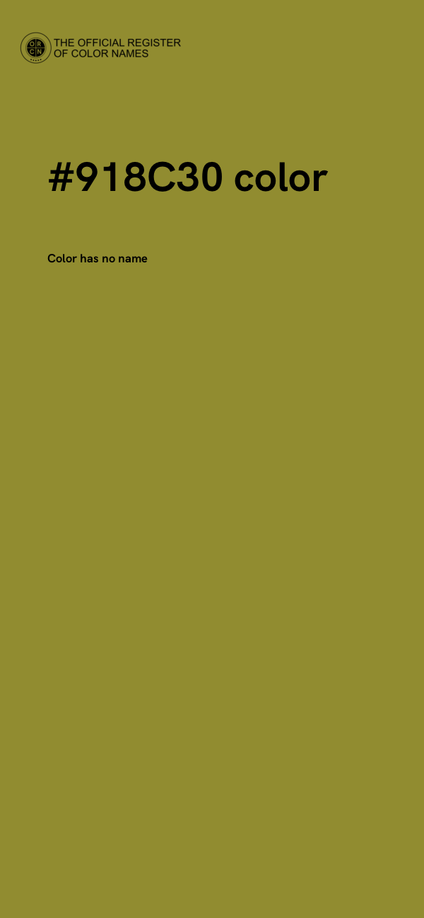 #918C30 color image