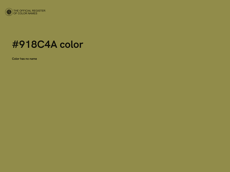 #918C4A color image