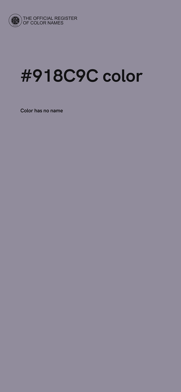 #918C9C color image