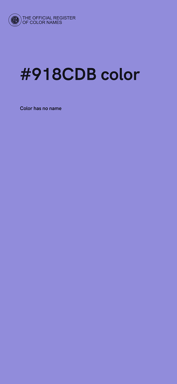 #918CDB color image