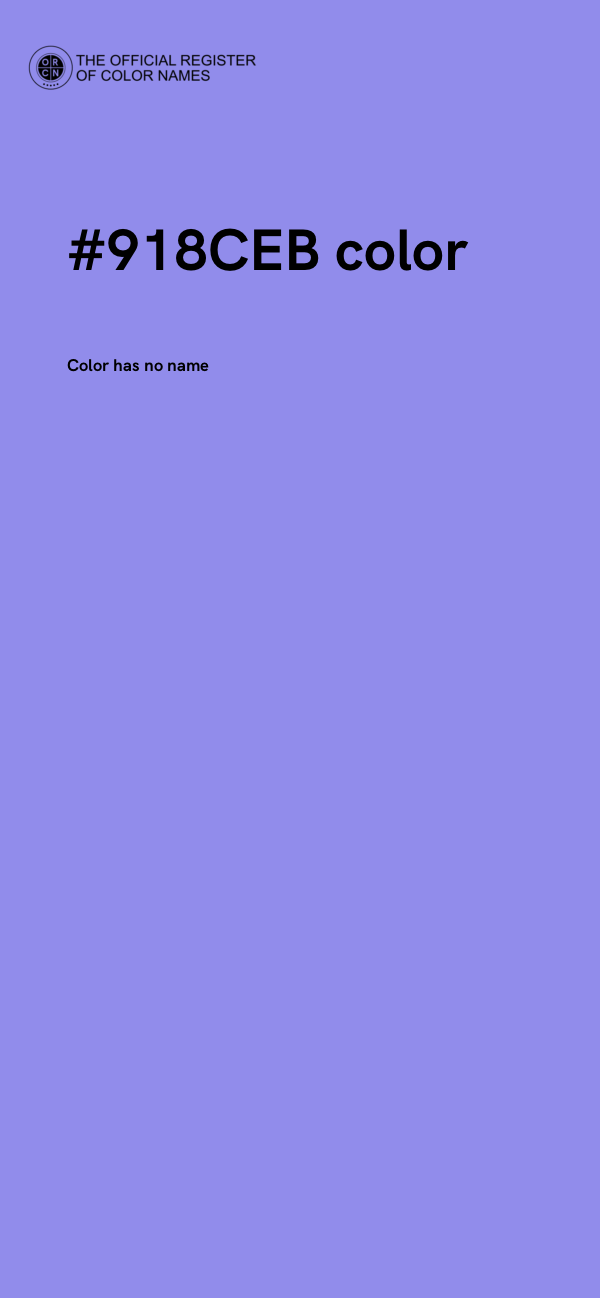 #918CEB color image
