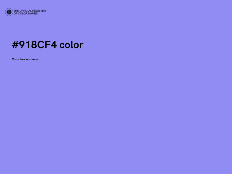 #918CF4 color image