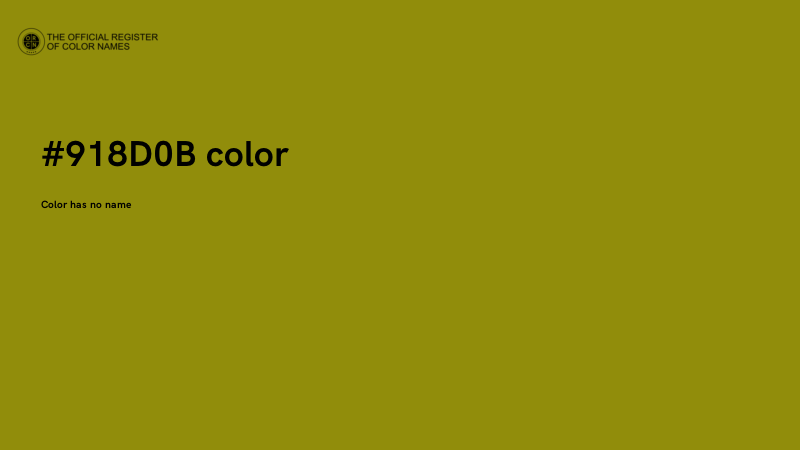 #918D0B color image