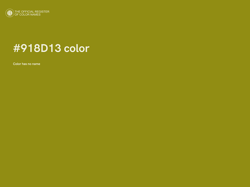 #918D13 color image