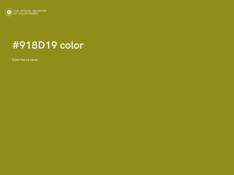 #918D19 color image