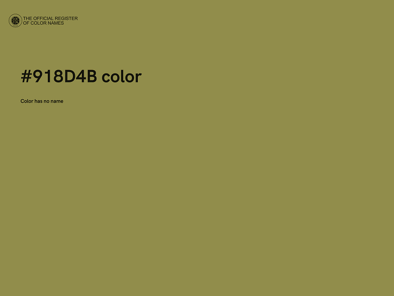 #918D4B color image