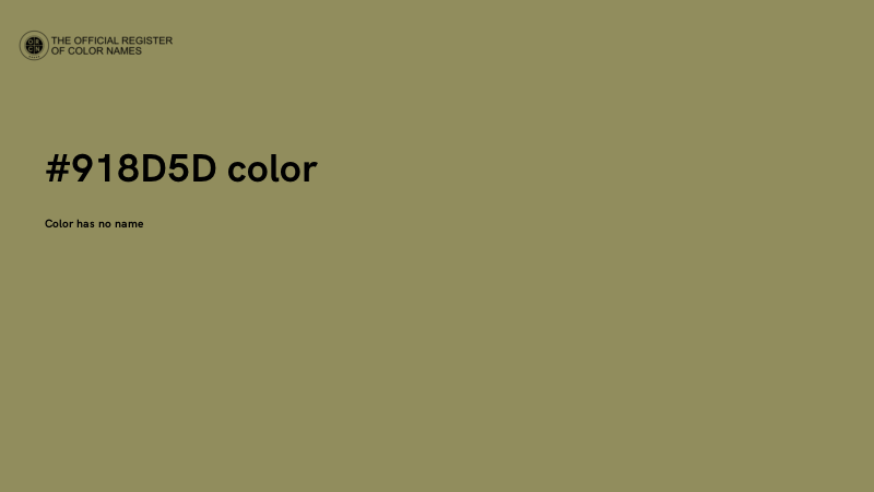 #918D5D color image