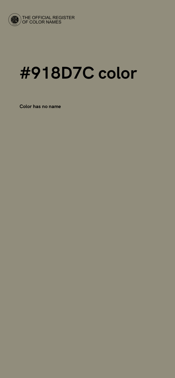 #918D7C color image