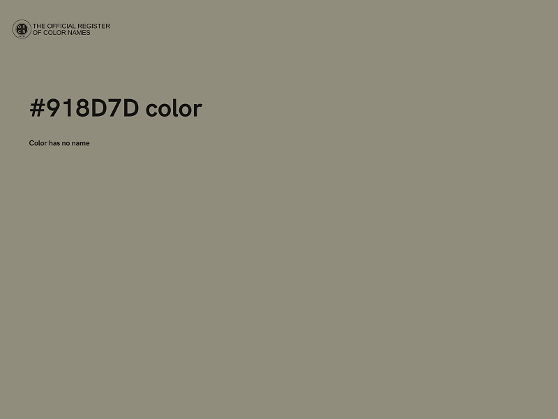 #918D7D color image