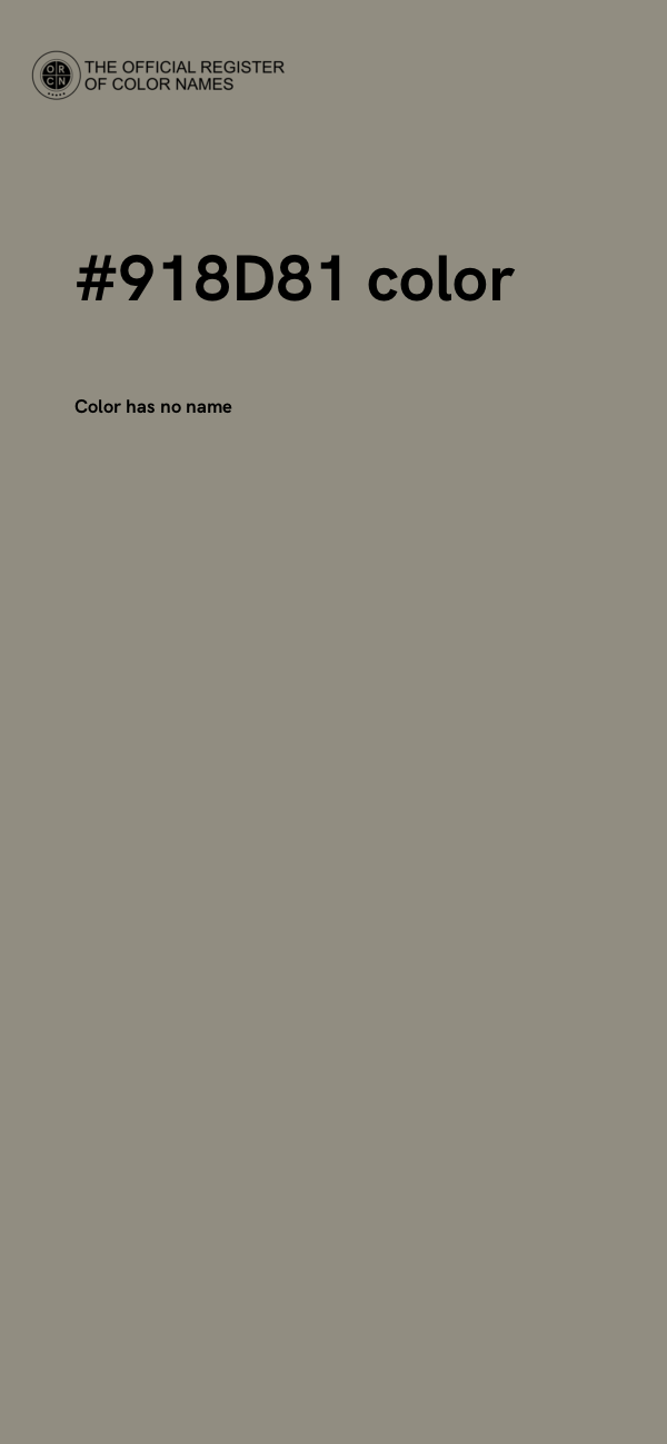 #918D81 color image