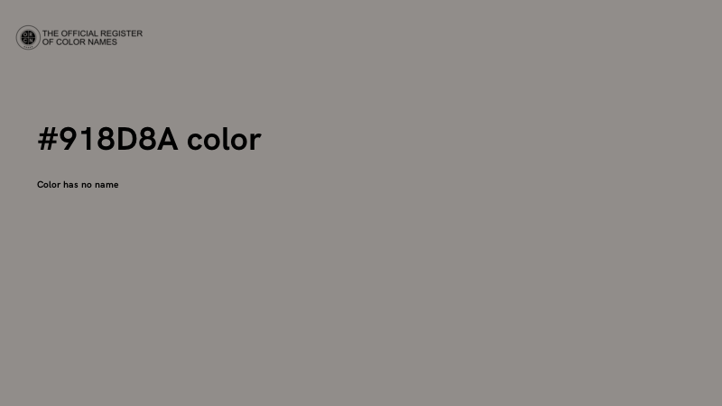 #918D8A color image