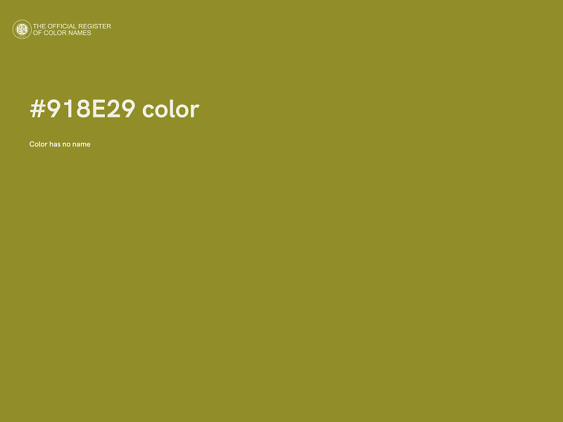 #918E29 color image