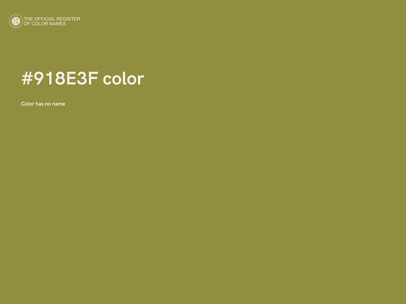 #918E3F color image