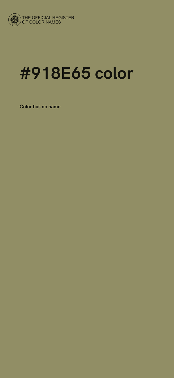 #918E65 color image
