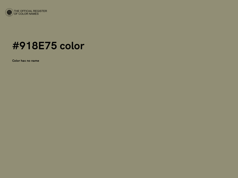 #918E75 color image