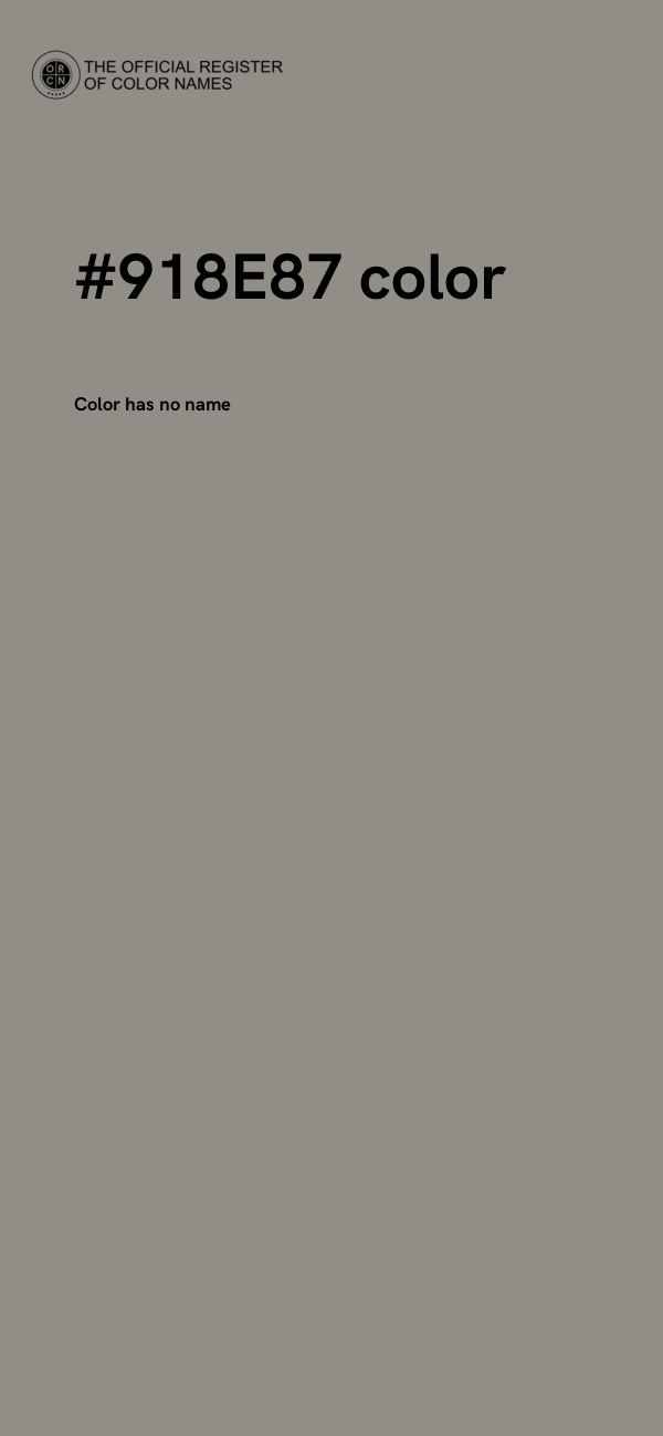#918E87 color image