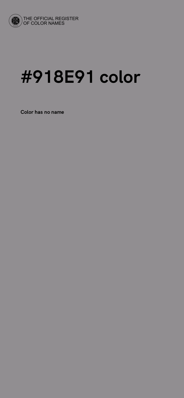 #918E91 color image