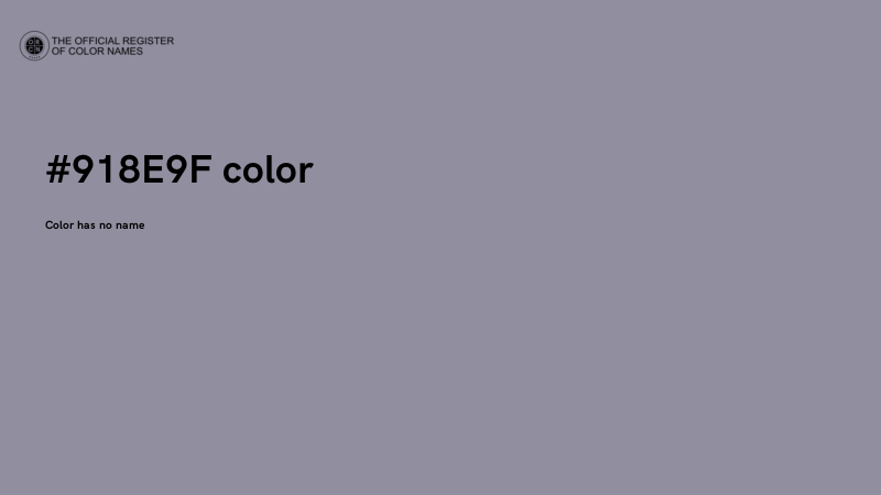 #918E9F color image