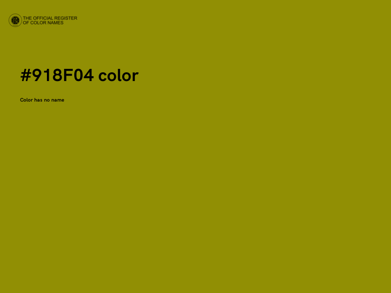 #918F04 color image