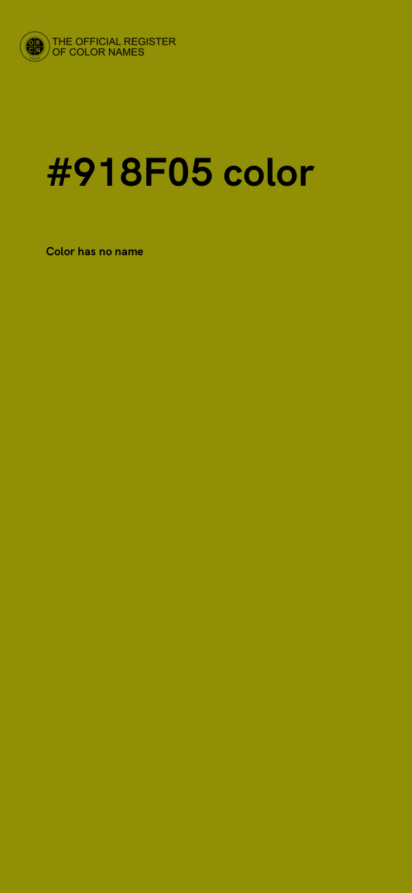 #918F05 color image