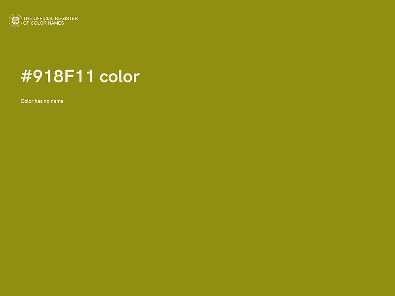 #918F11 color image