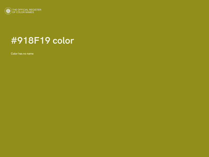 #918F19 color image