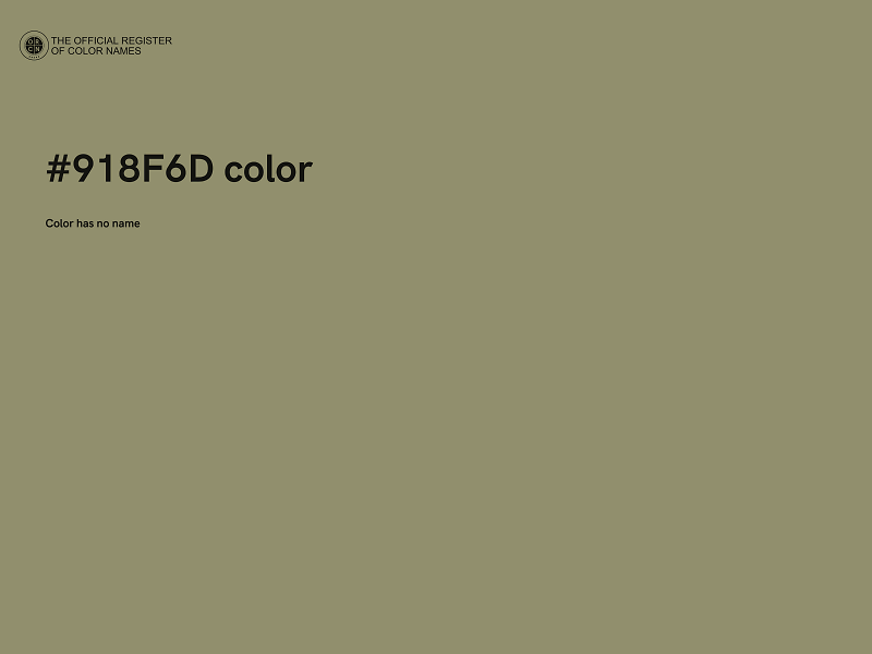 #918F6D color image