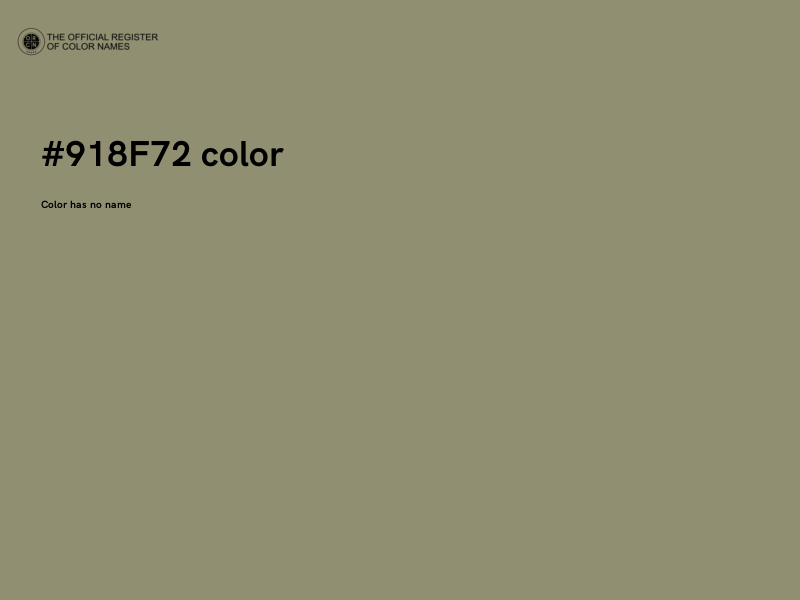 #918F72 color image