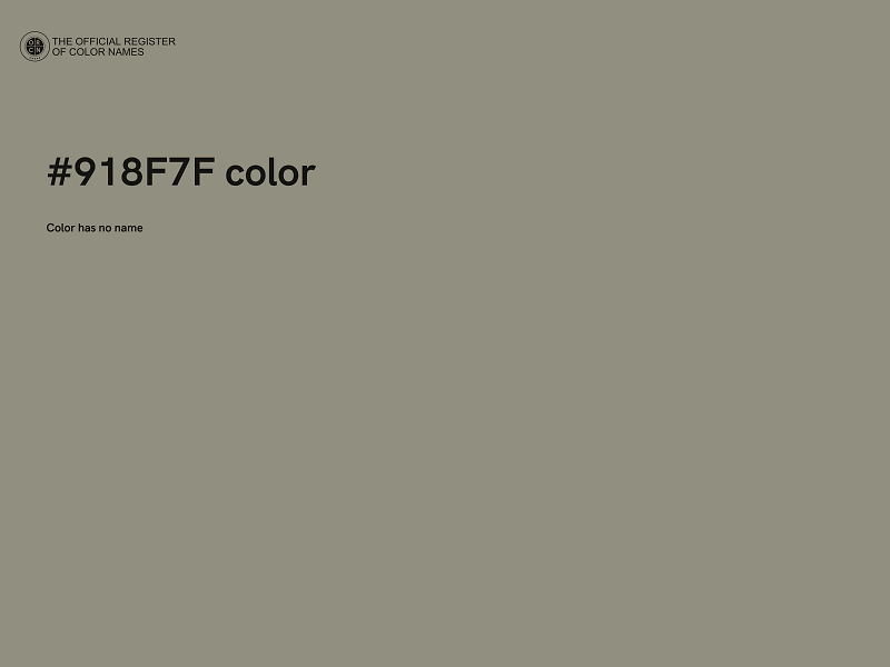 #918F7F color image