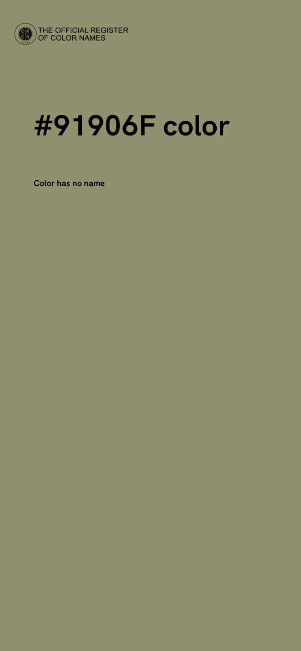 #91906F color image