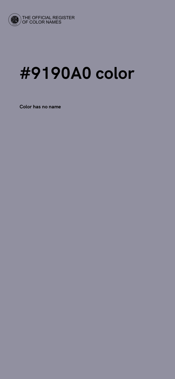 #9190A0 color image